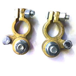 Клемма латунная с крепёжной ШПИЛЬКОЙ D=12mm.